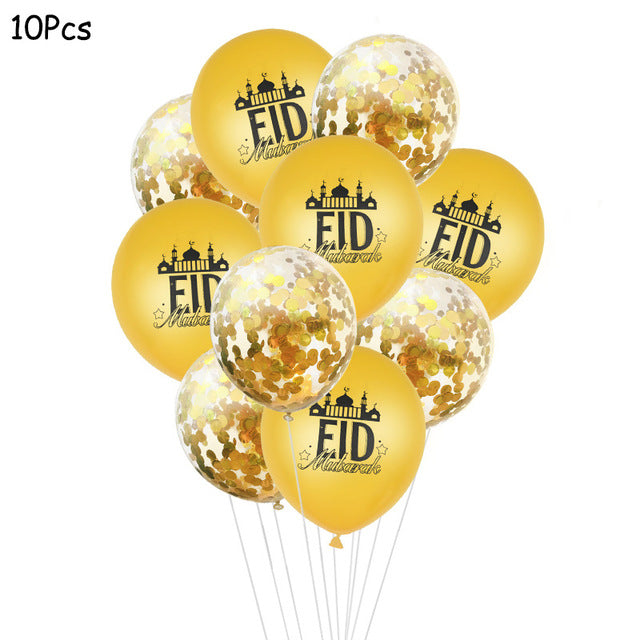 Eid Mubarak Banner Balloons