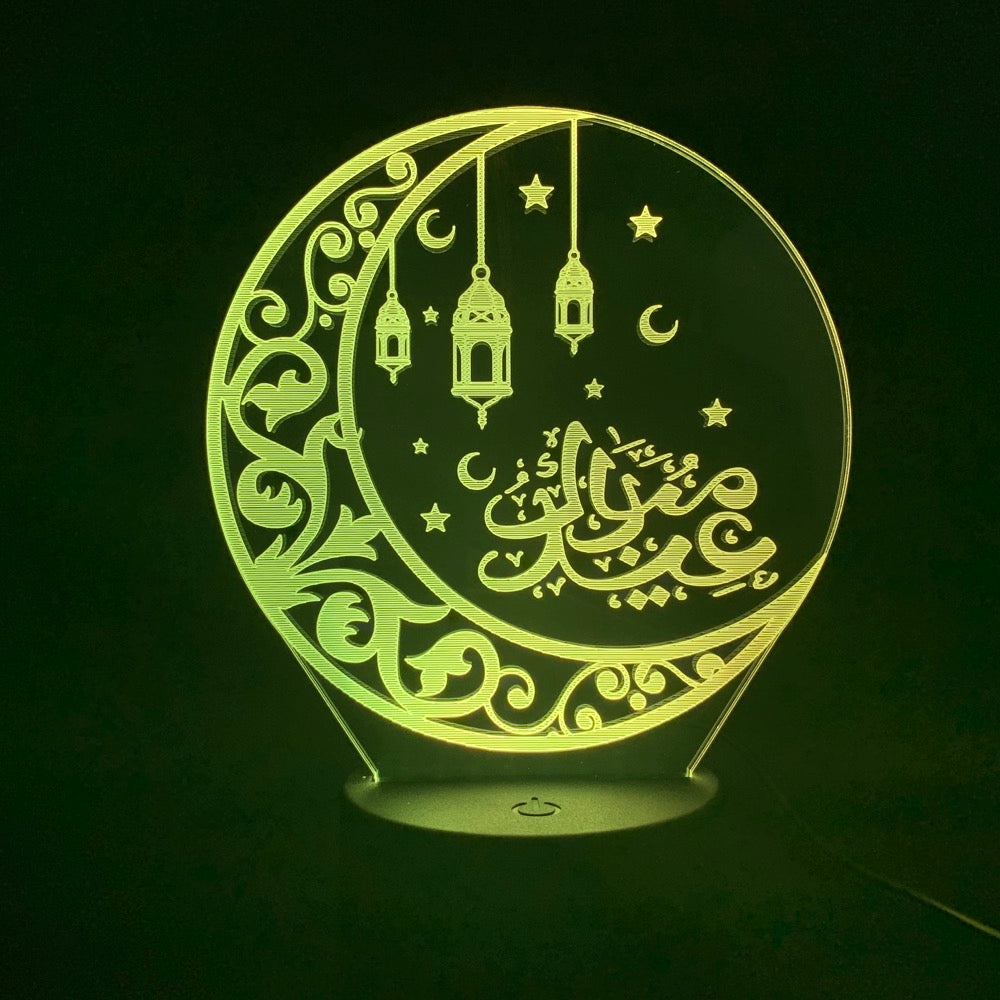 Eid Mubarak Led crescent Lamp